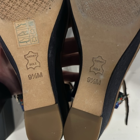 Tory Burch Sonoma Platform Wedge Sandal Size 9.5 - Picture 6 of 7
